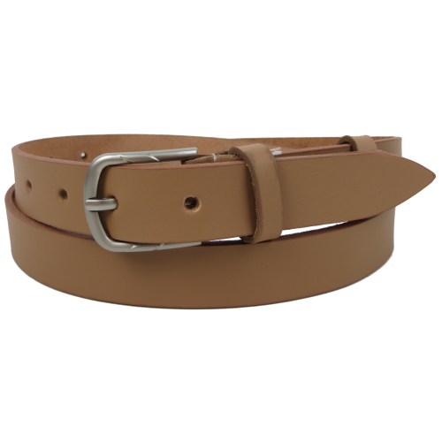 Женский кожаный ремень Skipper Украина Бежевый 2,5 см