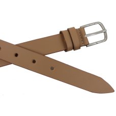 Женский кожаный ремень Skipper Украина Бежевый 2,5 см