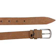 Женский кожаный ремень Skipper Украина Бежевый 2,5 см