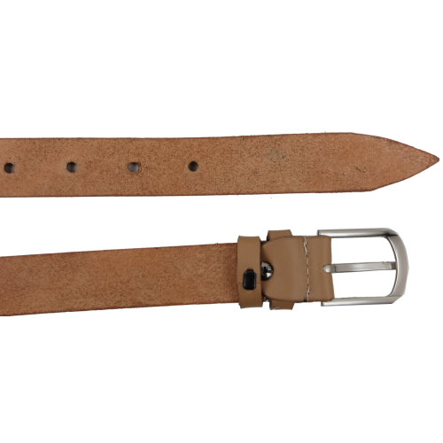 Женский кожаный ремень Skipper Украина Бежевый 2,5 см