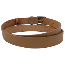 Женский кожаный ремень Skipper Украина Бежевый 2,5 см