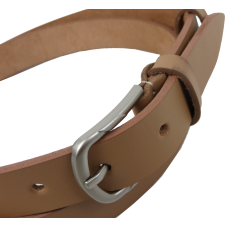 Женский кожаный ремень Skipper Украина Бежевый 2,5 см