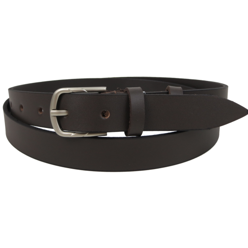 Женский кожаный ремень Skipper Темно-коричневый