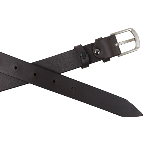 Женский кожаный ремень Skipper Темно-коричневый