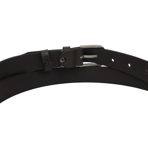 Женский кожаный ремень Skipper Темно-коричневый