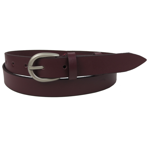 Женский кожаный ремень Skipper Марсала 2,5 см