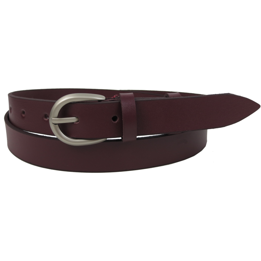 Женский кожаный ремень Skipper Марсала 2,5 см