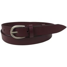 Женский кожаный ремень Skipper Марсала 2,5 см
