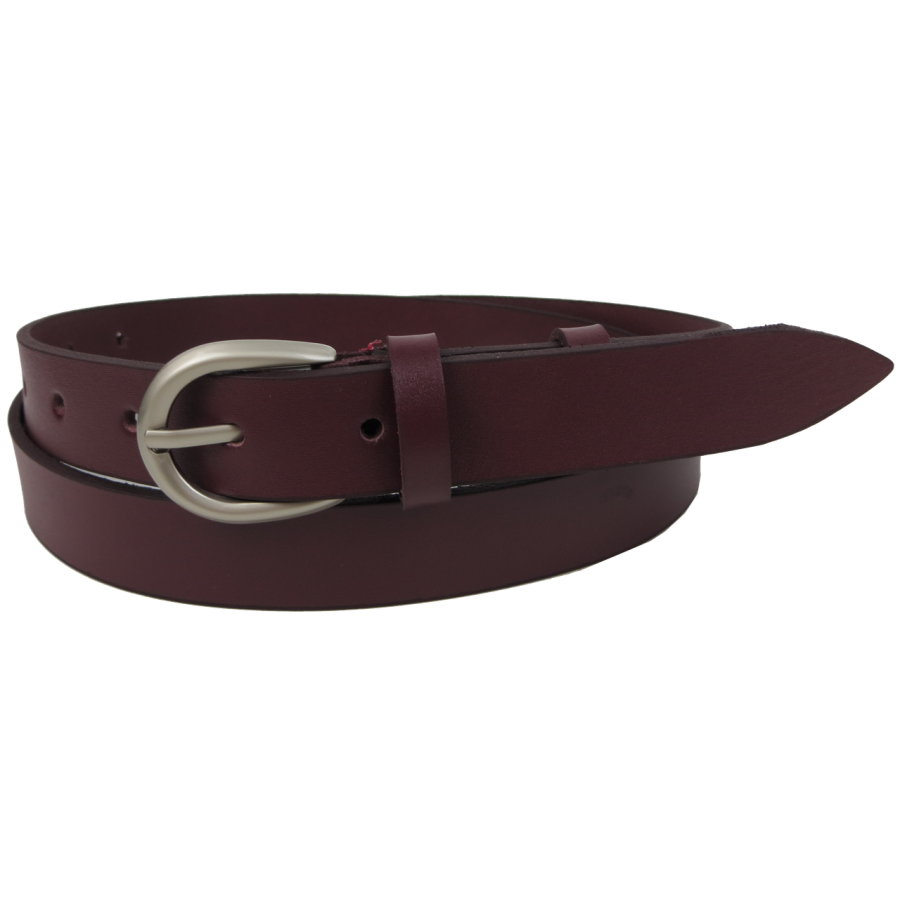 Женский кожаный ремень Skipper Марсала 2,5 см