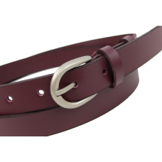 Женский кожаный ремень Skipper Марсала 2,5 см
