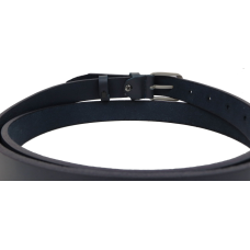 Женский кожаный ремень Skipper Темно-синий 2,5 см