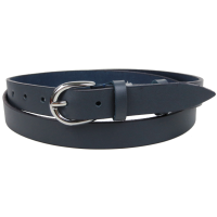 Женский кожаный ремень Skipper Украина Темно-синий 2,5 см