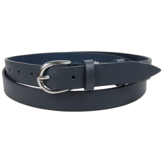 Женский кожаный ремень Skipper Украина Темно-синий 2,5 см