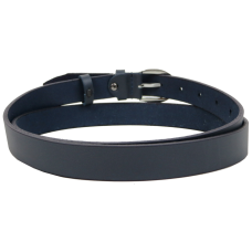 Женский кожаный ремень Skipper Украина Темно-синий 2,5 см