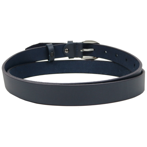 Женский кожаный ремень Skipper Украина Темно-синий 2,5 см