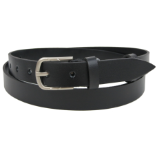 Женский ремень из натуральной кожи Skipper Черный 2,5 см