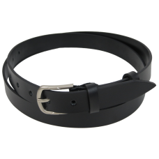 Женский ремень из натуральной кожи Skipper Черный 2,5 см