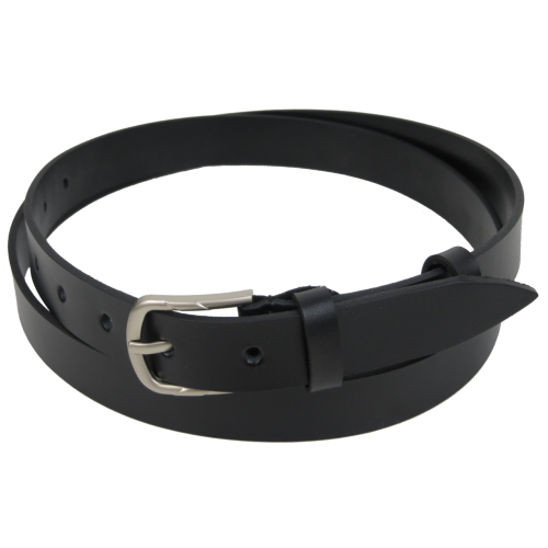 Женский ремень из натуральной кожи Skipper Черный 2,5 см