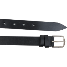 Женский ремень из натуральной кожи Skipper Черный 2,5 см