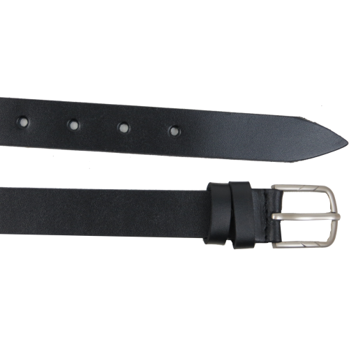 Женский ремень из натуральной кожи Skipper Черный 2,5 см