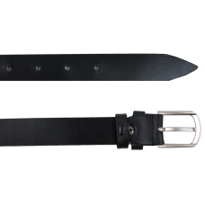 Женский ремень из натуральной кожи Skipper Черный 2,5 см