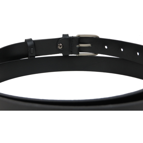 Женский кожаный ремень Skipper Украина Черный 2,5 см