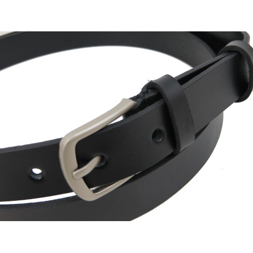 Женский кожаный ремень Skipper Украина Черный 2,5 см