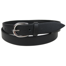 Женский кожаный ремень Skipper Черный 2,5 см