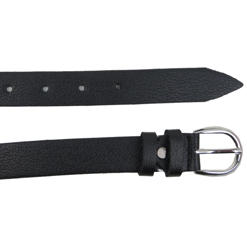 Женский кожаный ремень Skipper Черный 2,5 см