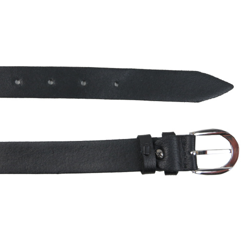 Женский кожаный ремень Skipper Черный 2,5 см