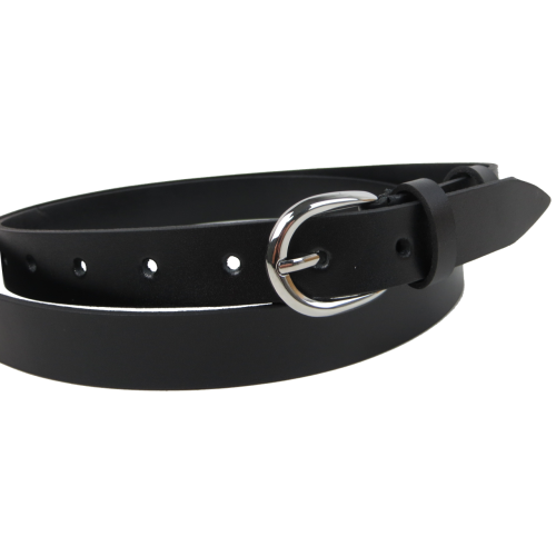 Женский кожаный ремень Skipper Черный 2,5 см (1641-25)