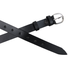 Женский кожаный ремень Skipper Черный 2,5 см (1641-25)