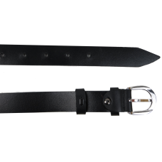 Женский кожаный ремень Skipper Черный 2,5 см (1641-25)