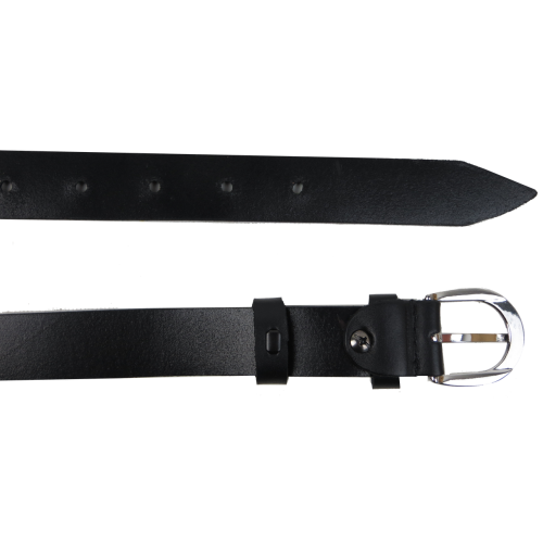 Женский кожаный ремень Skipper Черный 2,5 см (1641-25)