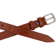 Женский ремень кожаный Skipper Украина Карамельный 2,5 см