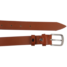 Женский ремень кожаный Skipper Украина Карамельный 2,5 см