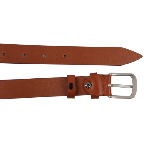 Женский ремень кожаный Skipper Украина Карамельный 2,5 см