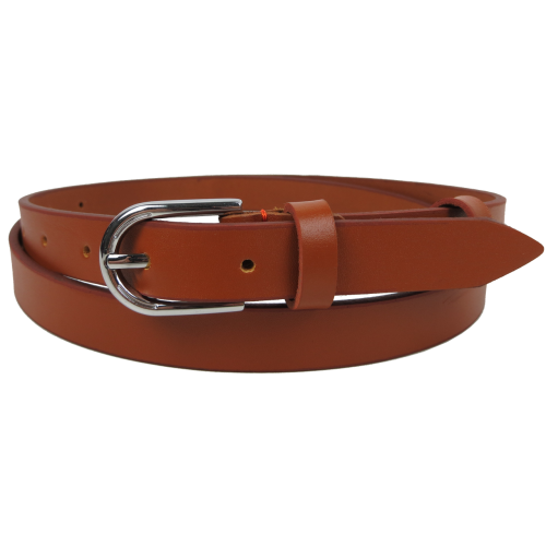 Женский ремень кожаный Skipper Украина Карамельный 2 см