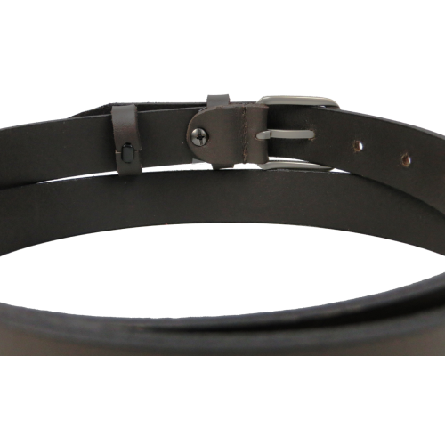 Женский кожаный ремень Skipper Украина, темно-коричневый