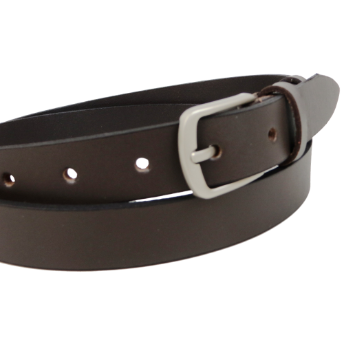 Женский кожаный ремень Skipper Украина, темно-коричневый