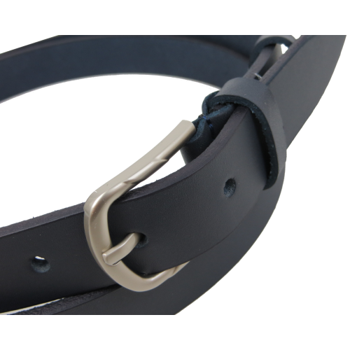 Женский кожаный ремень Skipper ширина 2,5 см, темно-синий