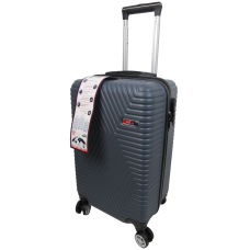 Малый пластиковый чемодан на колесах 45L GD Polo графитовый
