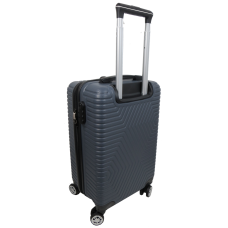 Малый пластиковый чемодан на колесах 45L GD Polo графитовый