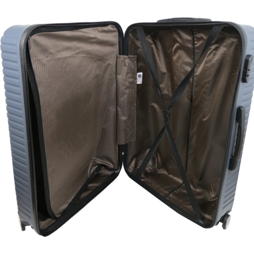 Большой пластиковый чемодан на колесах 115L GD Polo графитовый