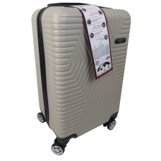 Маленький пластиковый чемодан на колесах 45L GD Polo светло-бежевый