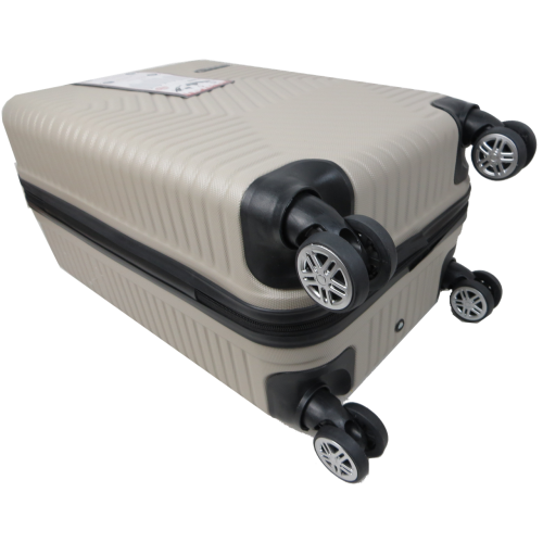 Маленький пластиковый чемодан на колесах 45L GD Polo светло-бежевый