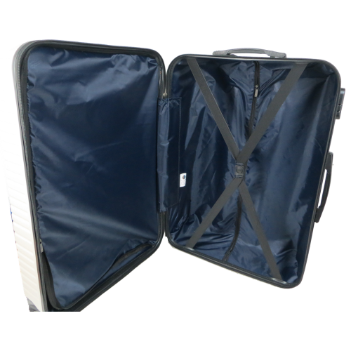 Большой пластиковый чемодан на колесах 115L GD Polo бежевый (60k001 large light beige)