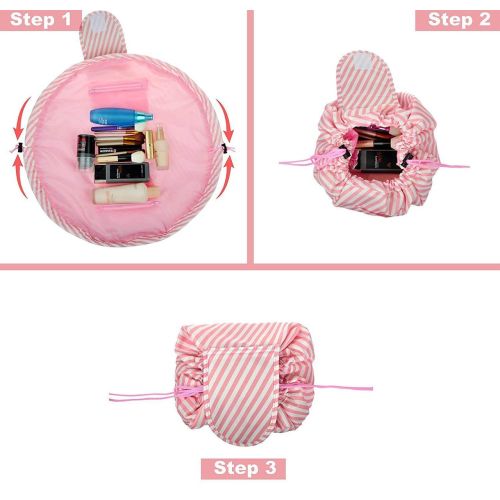 Косметичка несессер сумка для косметики Topmove в полоску