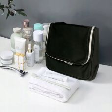 Дорожная косметичка с крючком для подвешивания Черная