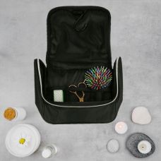 Дорожная косметичка с крючком для подвешивания Черная